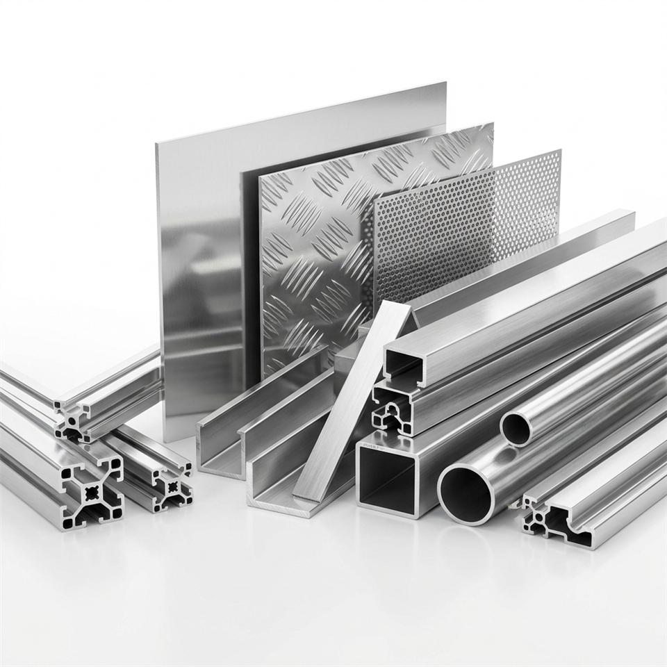Perfil di Ekstrushon Struktural di Aleashon di Aluminio 6061 di Rendimentu Haltu